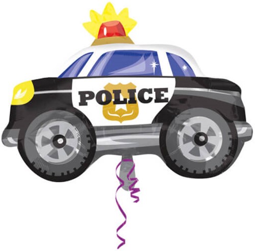 Folieballon Politieauto (60x45cm)