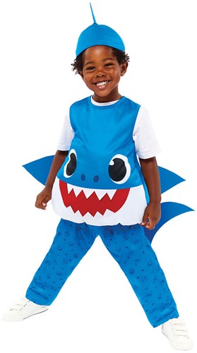 Kostuum Baby Shark ™- Daddy Shark Blauw